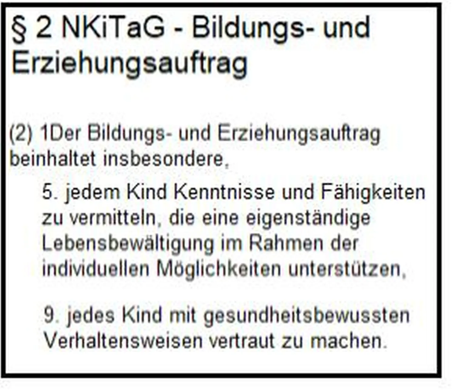 Kindertagespflege Klatschmohn - schriftliche Regeln