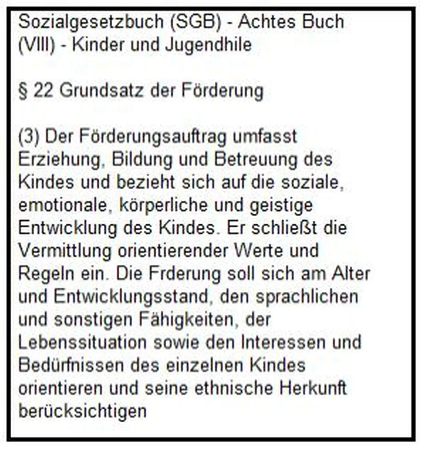 Kindertagespflege Klatschmohn - schriftliche Regeln